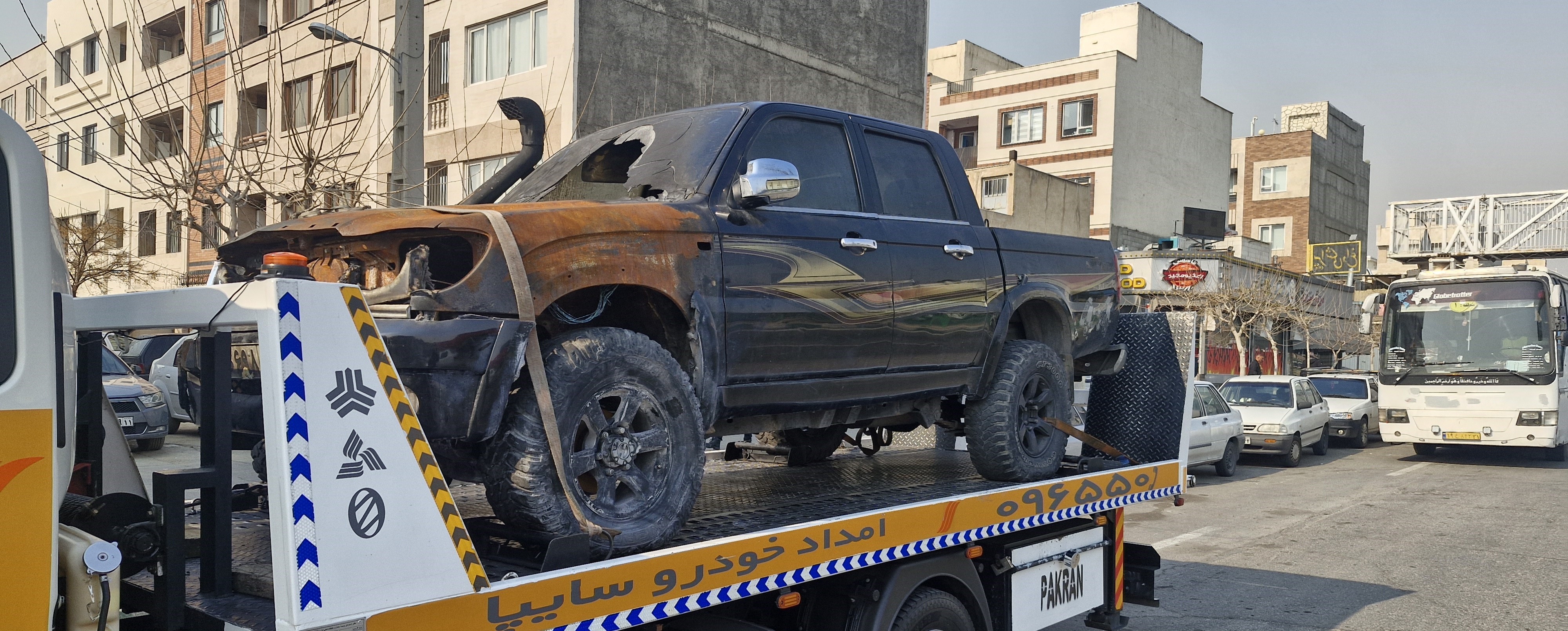 انتقال خودرو آسیب دیده